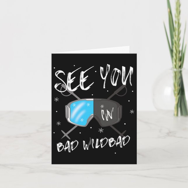 Carte A Voir Dans Bad Wildbad Allemagne Vacances Ski Gog (Devant)