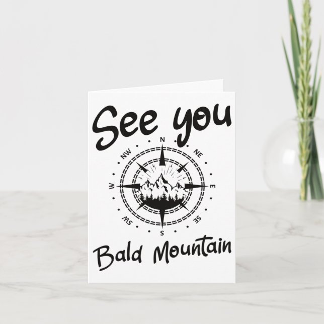 Carte A Voir Dans Bald Mountain Vacances Ski Comp (Devant)