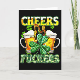 Carte À votre santé Fckers Saint-Patrick Drôle de bière 