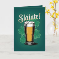 À votre santé ! Verre de bière de la Saint-Patrick
