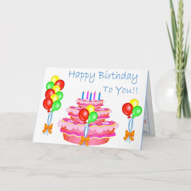 Carte À vous (joyeux anniversaire) (Devant)