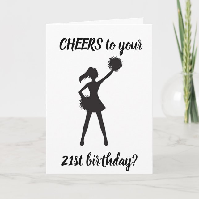 Carte À VOUS POUR VOTRE **21e ANNIVERSAIRE** (Devant)