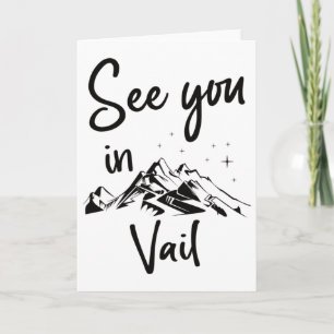 Carte À vous revoir à Vail Usa Vacances Ski Randonnée _1