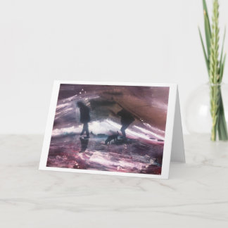 Carte A walk by the waves