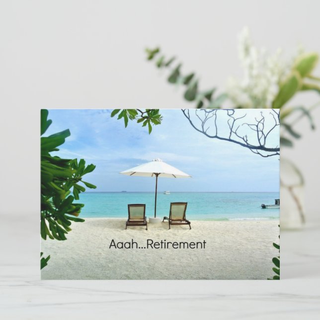 Carte Aaah...modèle de retraite (Debout devant)