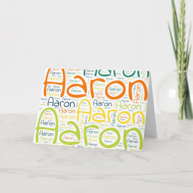 Carte Aaron (Devant)