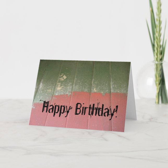 Carte Abandonné Mur De Construction, Joyeux Anniversaire (Devant)
