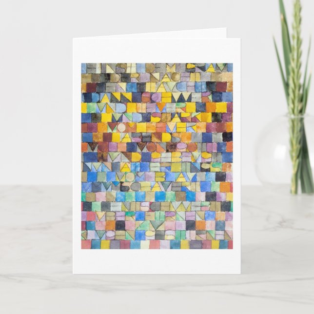 Carte ABC (Alphabet), Paul Klee (Devant)