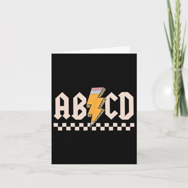 Carte Abcd Retour Dans Cl Premier Jour Retour À L'École  (Devant)