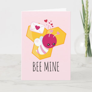 Carte Abee Mine Mignonne Abeille aux Coeurs de Saint-Val