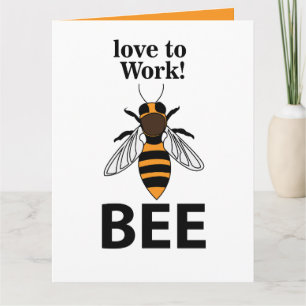 Carte Abeille Aimer Travailler Abeille