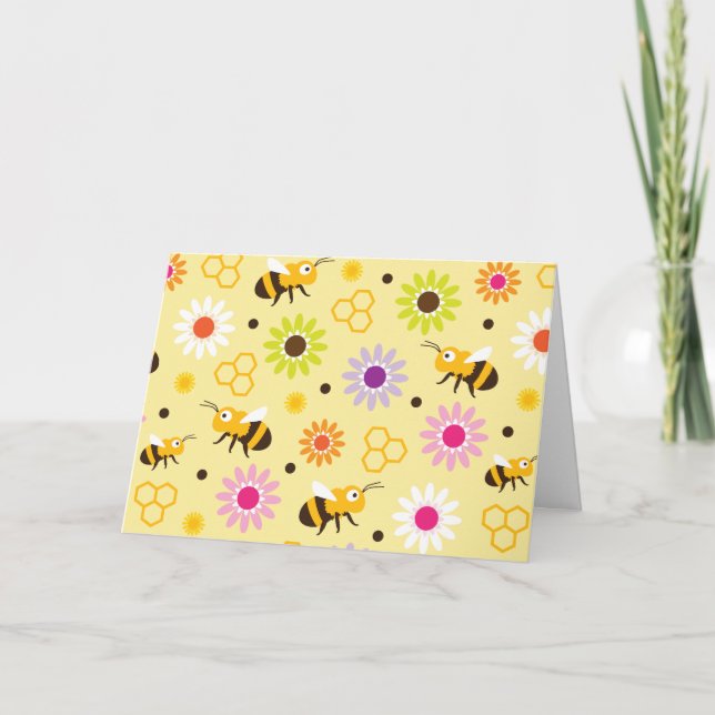 Carte Abeille & Fleurs (Devant)