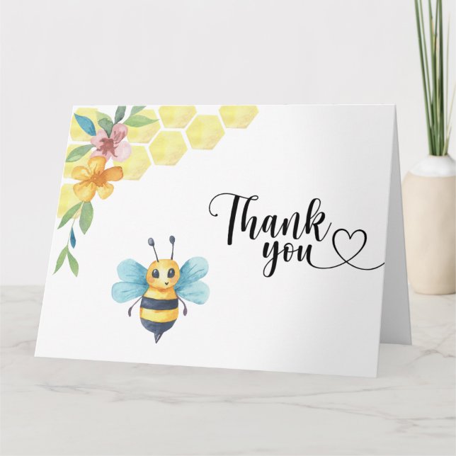 Carte Abeille merci d'être ici  (Devant)