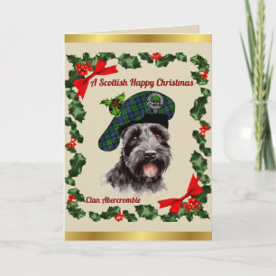 Carte Abercrombie Scottie Dog Noël personnalisé