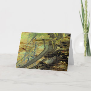 Carte "Above a Beaver Dam II" Abstractly Enhanced Pond