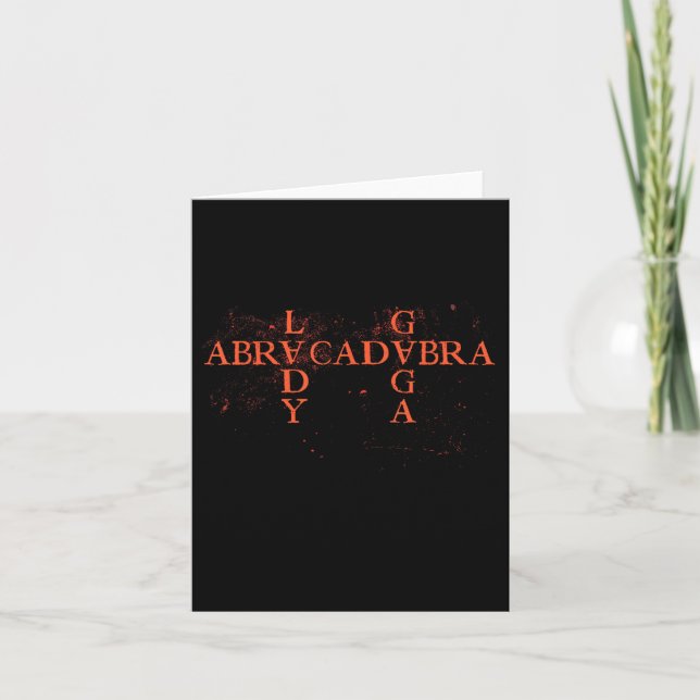 Carte Abracadabra Triangle Vintage Gothique Pour Hommes  (Devant)