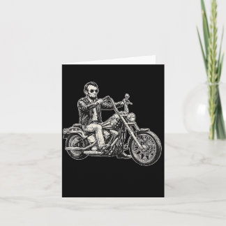 Carte Abraham Abe Lincoln moto américain Biker Usa