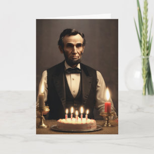 Carte abraham lincolns anniversaire