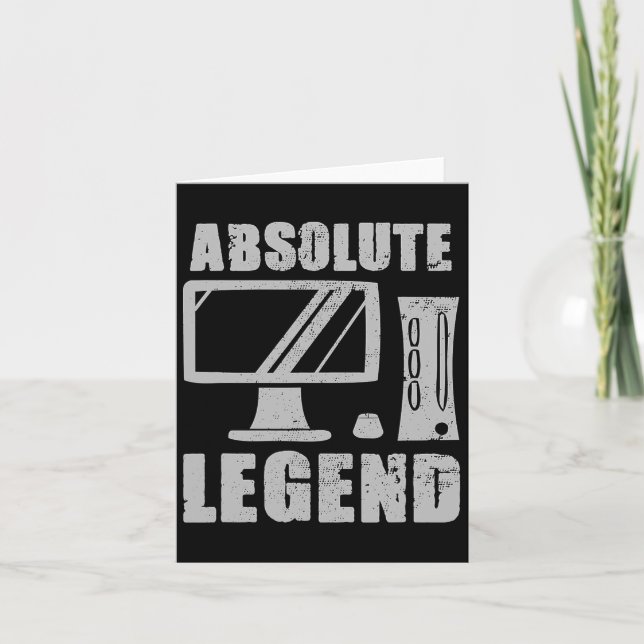 Carte Absolument Legend Funny Video Game Player Citation (Devant)