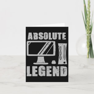 Carte Absolument Legend Funny Video Game Player Citation