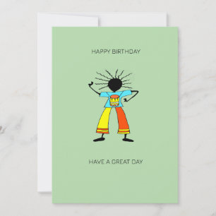 Carte Abstrait, Art africain Master Drummer Anniversaire