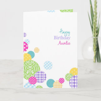 Carte Abstrait joli point arc-en-ciel Joyeux Anniversair