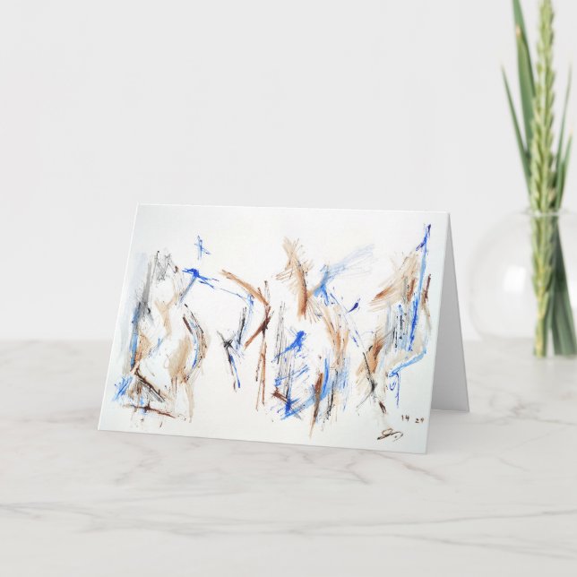 Carte Abstraite Expression "Support simple" (Devant)