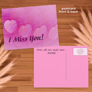 Carte Abstraite Pink Heart Post