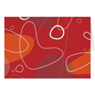 Carte abstraite Rétro-Moderne