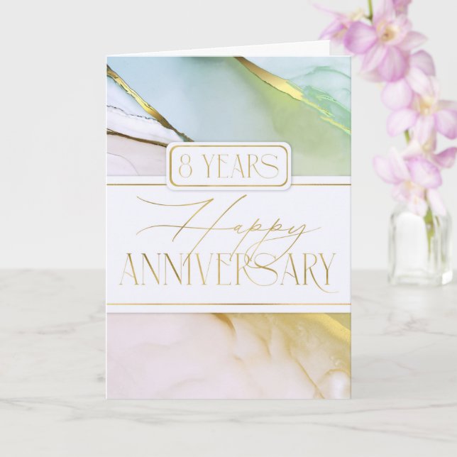 Carte Abstraite souple du 8e anniversaire de l'emp (Orchidée)