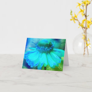 Carte Abstraite Zinnia Flower Note
