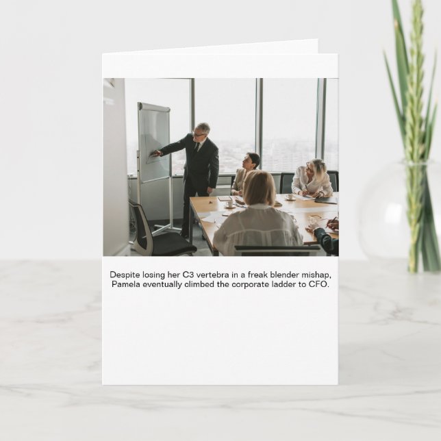 Carte Absurd Corporate-Climber Pamela Stock Photo (Devant)