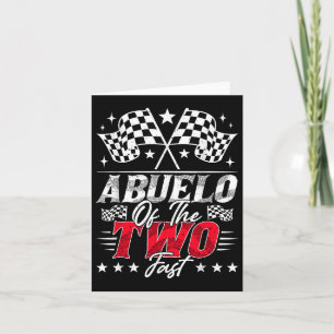 Carte Abuelo Des Deux Rapides Voiture De Course D'Annive