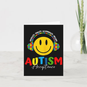 Carte Acceptation des sensibilisations sur l'autisme Ens