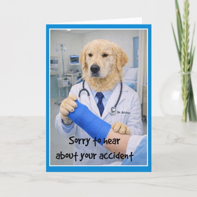 Carte Accident Sorry Get Well Card  CC-1 (Devant)