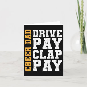 Carte Acclamer Papa Conduire Payer Applaudir Payer 