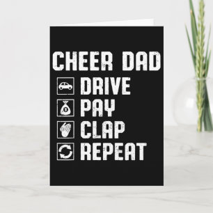 Carte Acclamer Papa Conduire Payer Applaudir Répéter Che