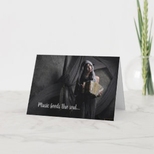 Carte Accordéon Lecteur Accordéon Musicien Anniversaire