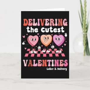Carte Accouchement des plus mignons valentines travail e