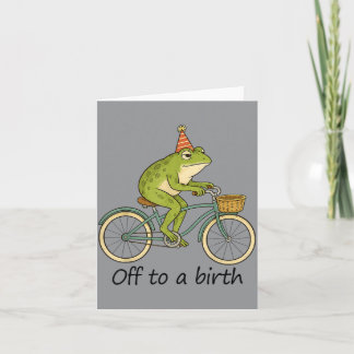 Carte Accoucheuse Doula Infirmière Sage-Femme Grenouille