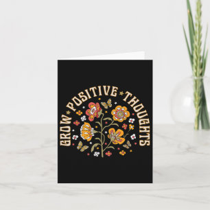 Carte Accroître des pensées positives Groupe de sensibil