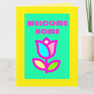 CARTE ACCUEIL ACCUEIL DESIGN PURPLE ET JAUNE