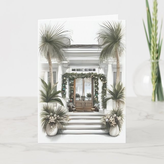 Carte Accueil de Noël avant Palm (Devant)