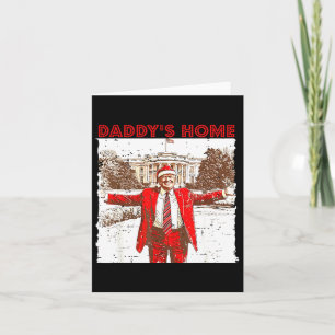 Carte Accueil de papa Je serai à la maison pour Noël amu