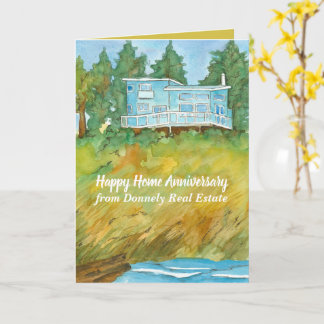 Carte Accueil Joyeux Anniversaire Maison de plage de Rea
