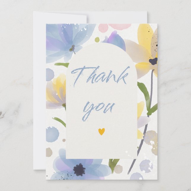 Carte Accueil mariage botanique Whimsical (Devant)