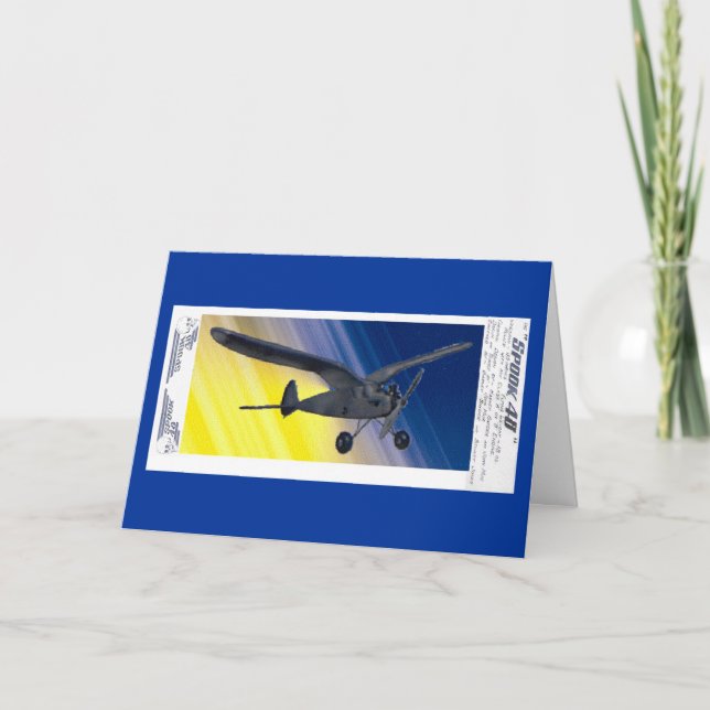 Carte - Accueil - Modèle Avion (Devant)