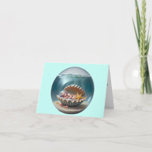 Carte Accueil personnalisé de sirène de bébé