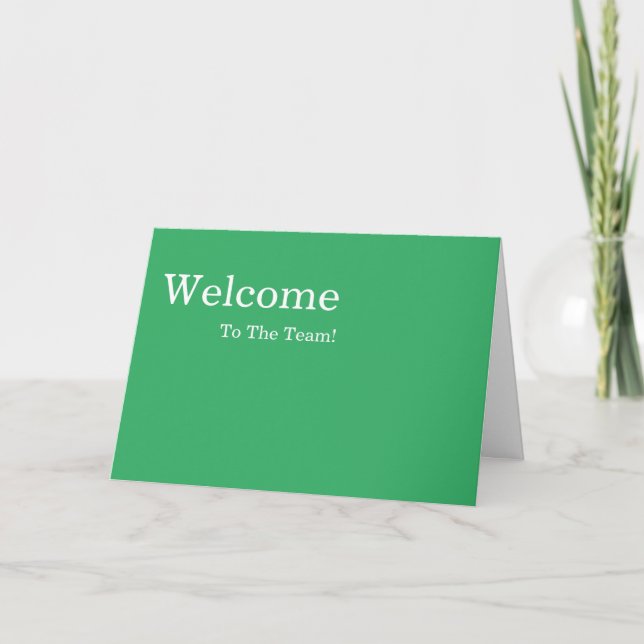 Carte Accueil simple et personnalisé (Devant)