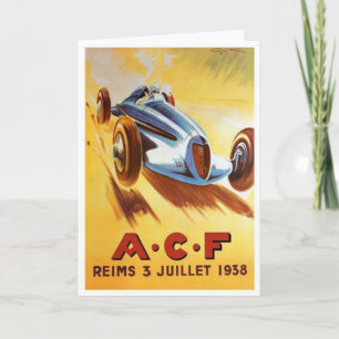 Carte ACF Reims 3 Juillet 1938